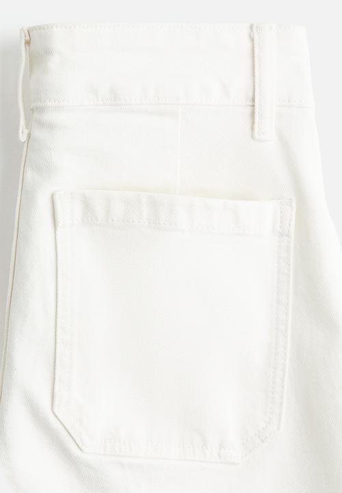 H&M - Wide high jeans - white