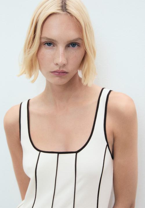 MANGO - Dress Bico - Light Beige