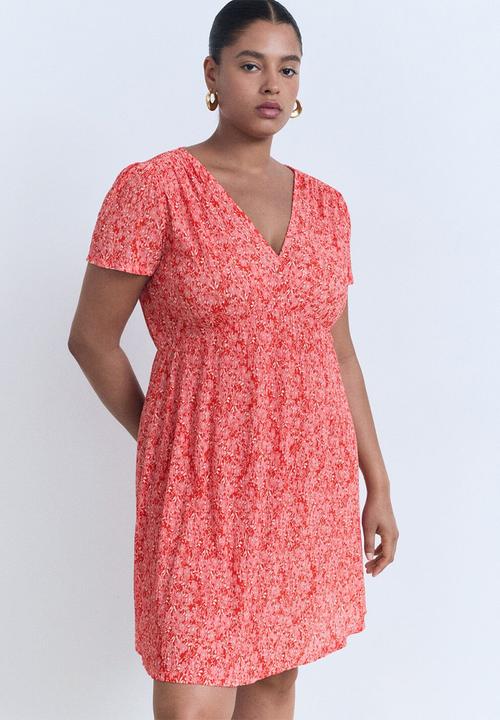 MANGO - Dress Pomi - Bright Red