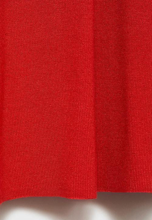 MANGO - Dress Foradada - Red