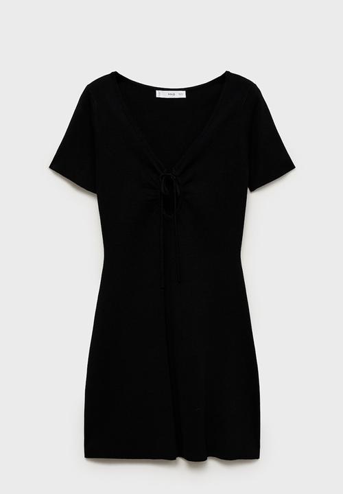 MANGO - Dress Foradada - Black