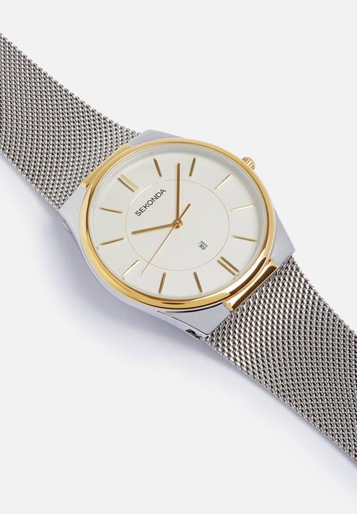 Sekonda - Two-tone mesh watch