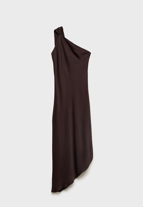 MANGO - Dress Fiore - Brown
