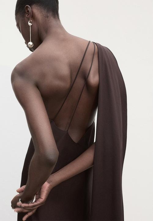 MANGO - Dress Fiore - Brown