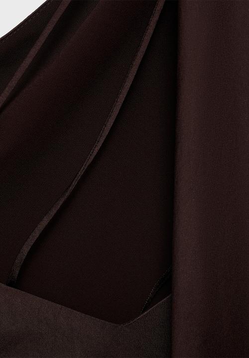 MANGO - Dress Fiore - Brown