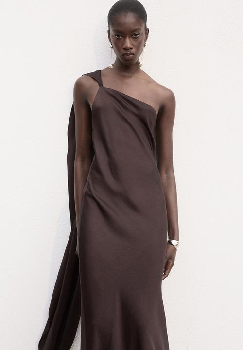 MANGO - Dress Fiore - Brown