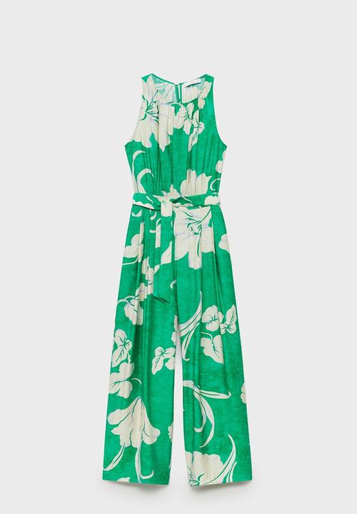 MANGO - Jumpsuit Knot - Green