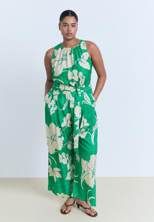 MANGO - Jumpsuit Knot - Green