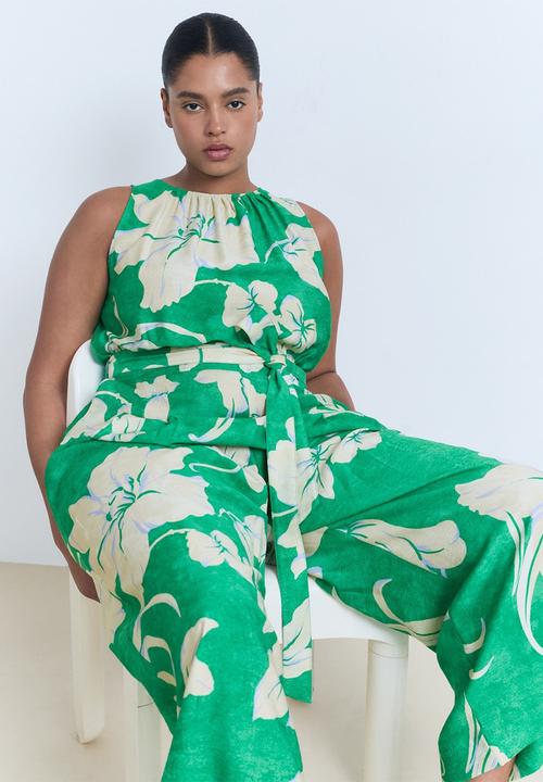 MANGO - Jumpsuit Knot - Green