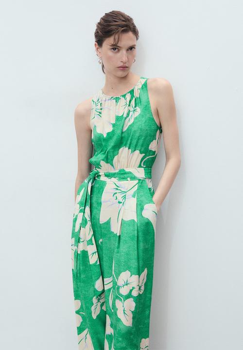 MANGO - Jumpsuit Knot - Green