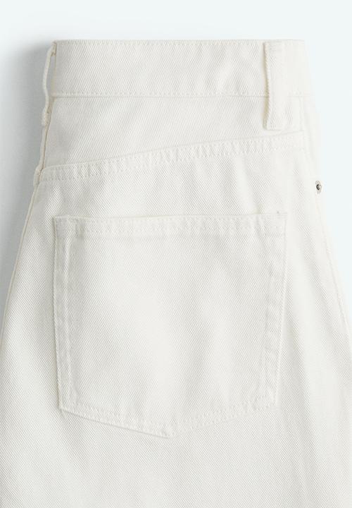 H&M - Zip-front jeans - white