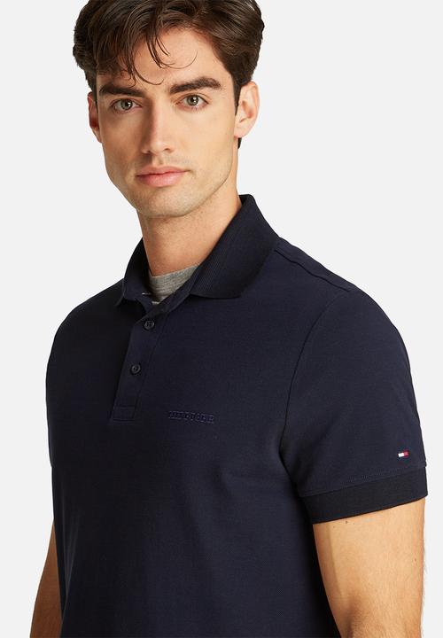 Tommy Hilfiger - Tonal Monotype Reg Polo - Navy
