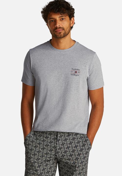 Tommy Hilfiger - Hilfiger Stack Tee-Light Grey