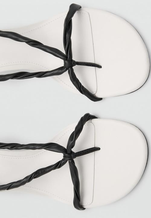 MANGO - Astrid heel - white & black
