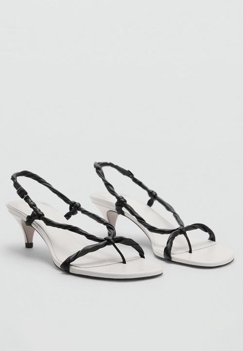 MANGO - Astrid heel - white & black