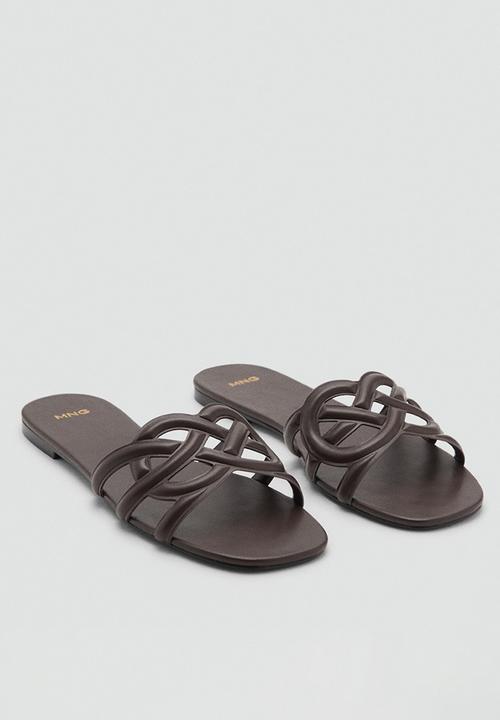 MANGO - Marino slide - dark brown