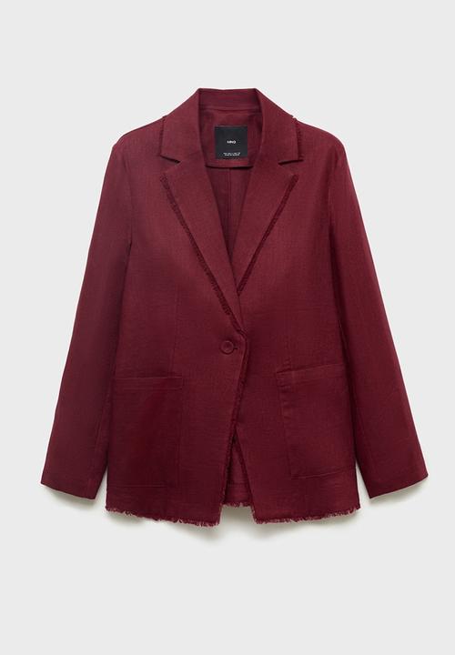 MANGO - Blazer Tarida - Dark Red