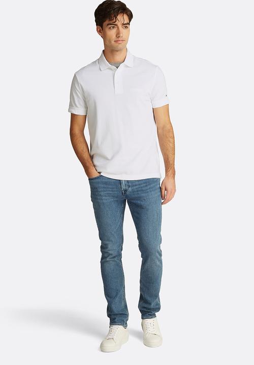 Tommy Hilfiger - Tonal Monotype Reg Polo-White