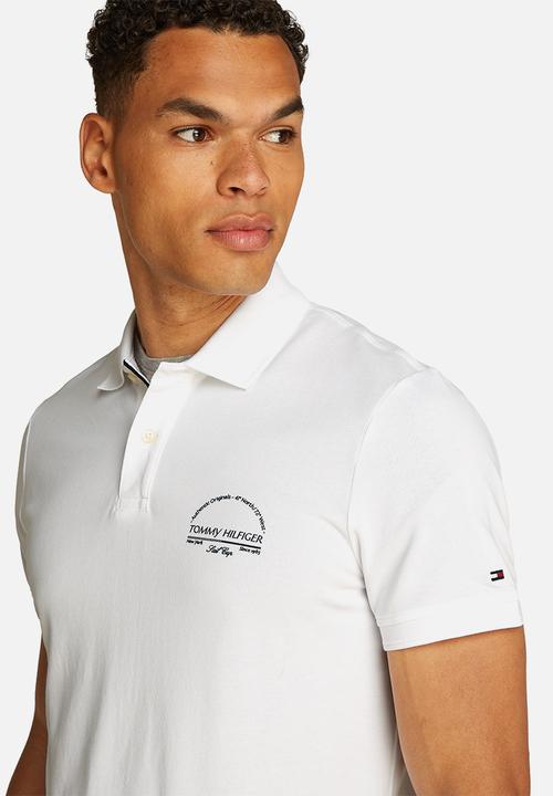 Tommy Hilfiger - Arch Graphic Reg Polo-White