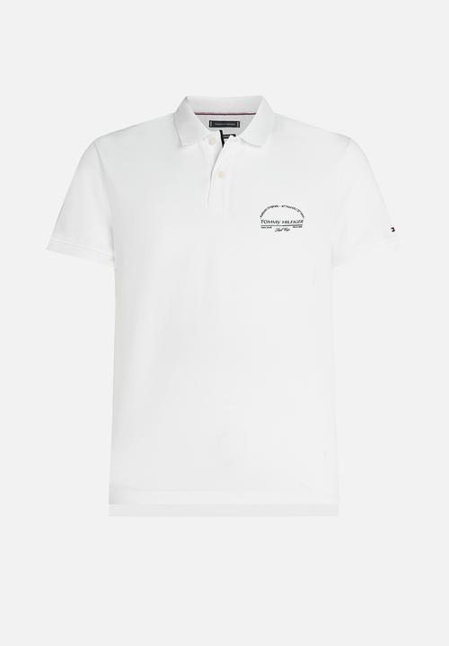 Tommy Hilfiger - Arch Graphic Reg Polo-White