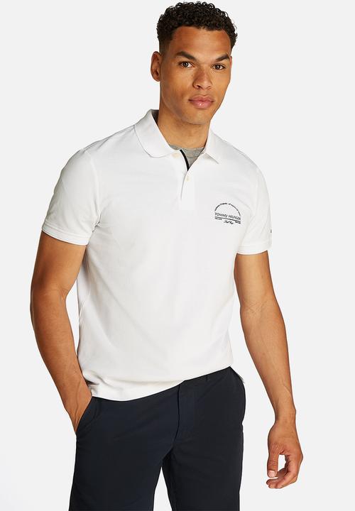 Tommy Hilfiger - Arch Graphic Reg Polo-White