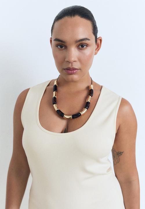 MANGO - Dress Bowser - Light Beige