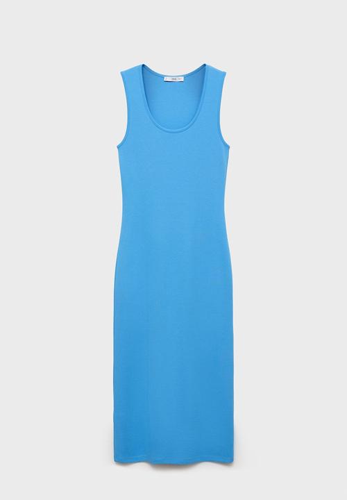 MANGO - Dress Bowser - Medium Blue