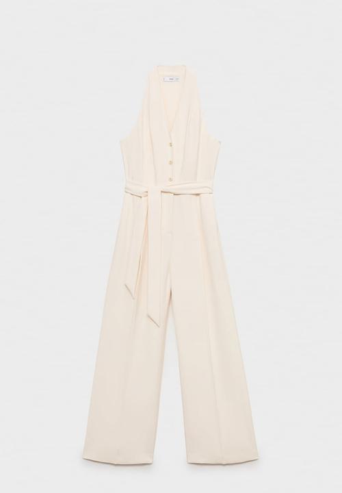 MANGO - Jumpsuit Brigit - Light Beige