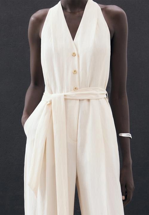 MANGO - Jumpsuit Brigit - Light Beige