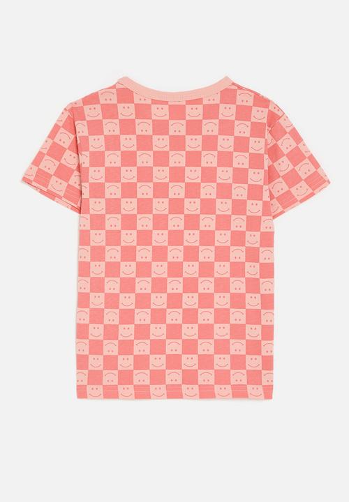 Pop Candy - Checker board tee-pink