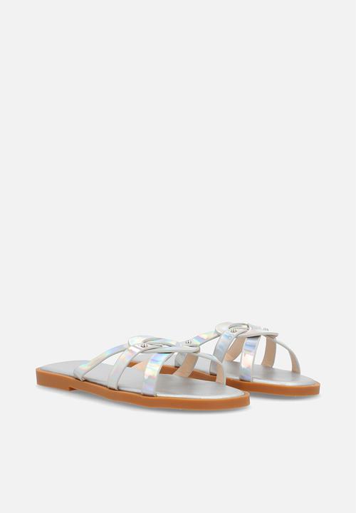 Pop Candy - Metallic sandals - silver