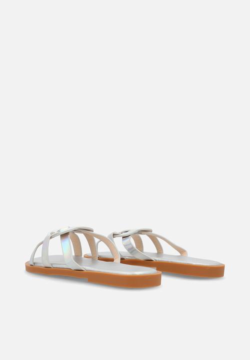 Pop Candy - Metallic sandals - silver