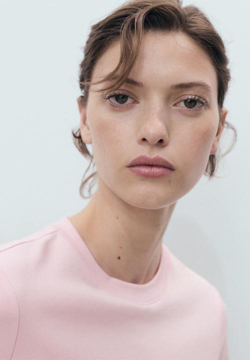 MANGO - Camiseta Rita - Light Pastel Pink