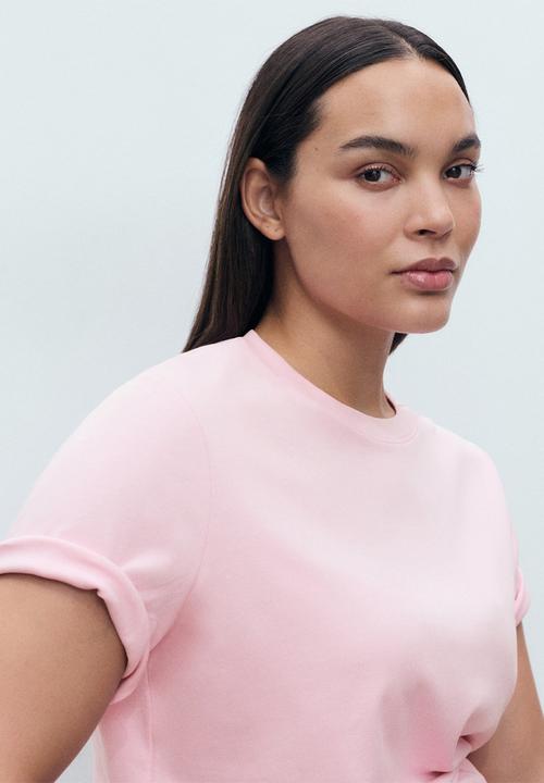 MANGO - Camiseta Rita - Light Pastel Pink