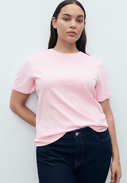 MANGO - Camiseta Rita - Light Pastel Pink