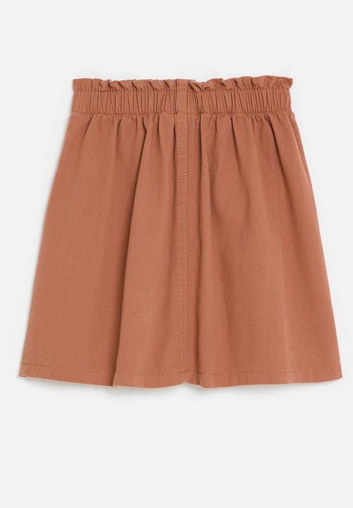 Pop Candy - Paperbag waist skirt - rust