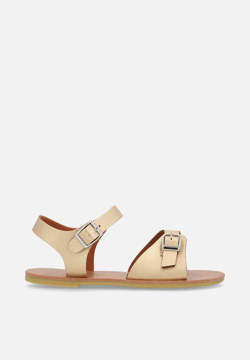 Pop Candy - Twin buckle sandals - gold