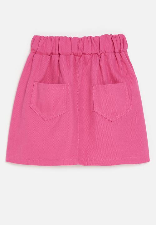 Pop Candy - Mini denim skirt - dark pink