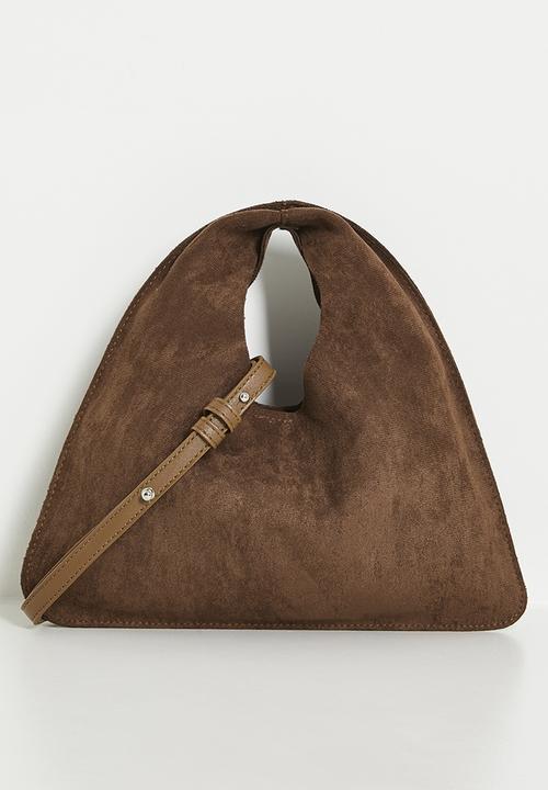 Tessa Design - Suede unstructured tote bag - brown