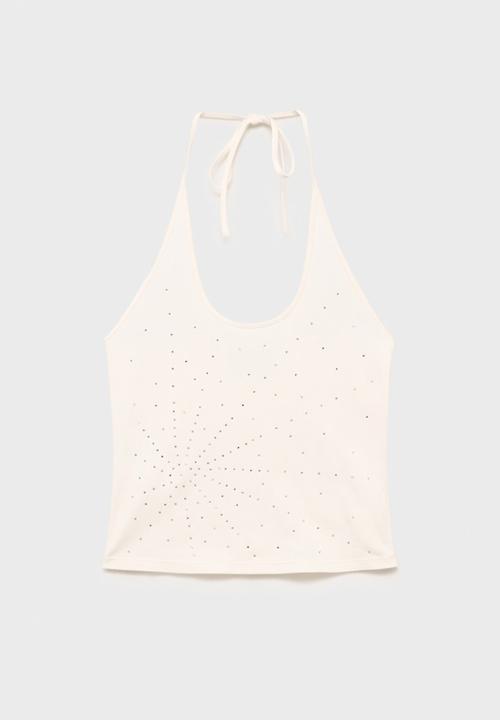 MANGO - Top Star - White