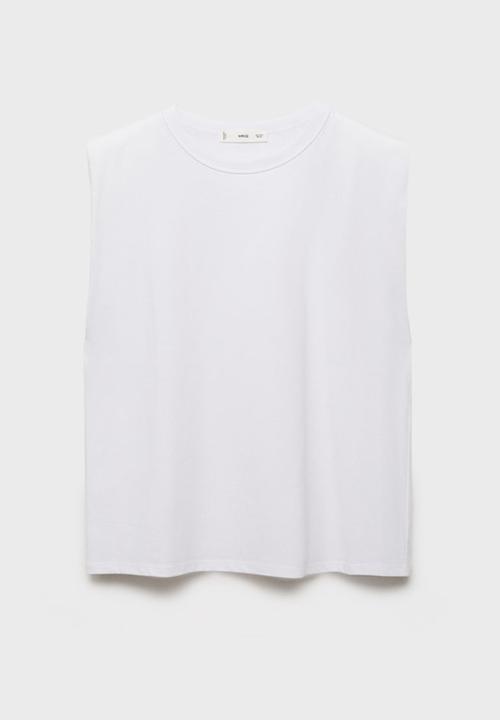 MANGO - T-Shirt Viri  -  White