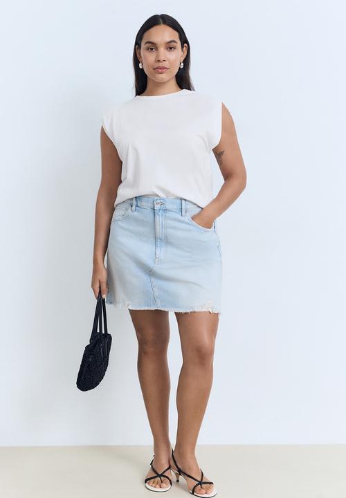 MANGO - T-Shirt Viri  -  White