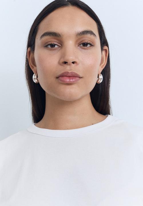 MANGO - T-Shirt Viri  -  White