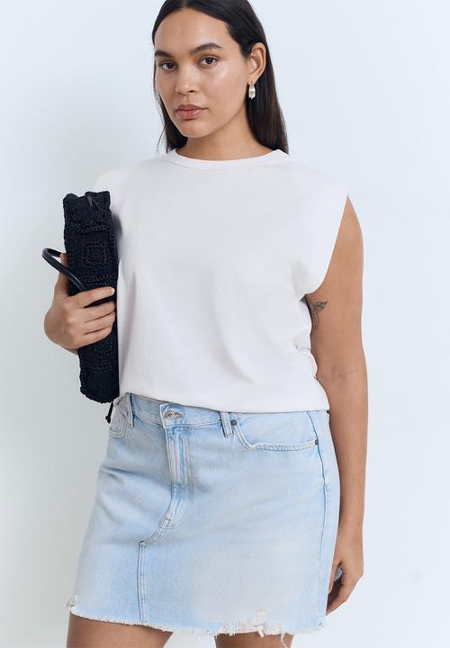 MANGO - T-Shirt Viri  -  White