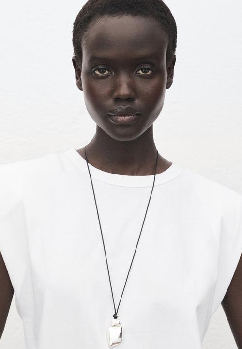 MANGO - T-Shirt Viri  -  White