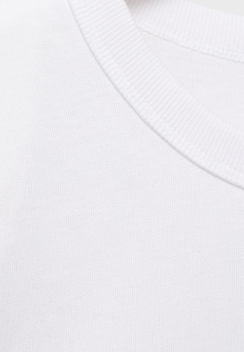 MANGO - T-Shirt Viri  -  White