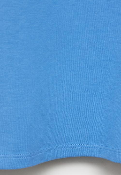MANGO - T-Shirt Viri - Medium Blue