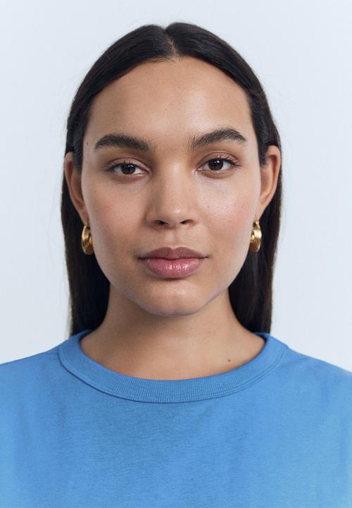 MANGO - T-Shirt Viri - Medium Blue