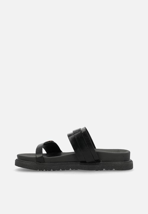 Pop Candy - Twin strap sandals - black