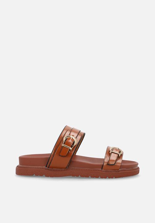 Pop Candy - Twin strap sandals - brown